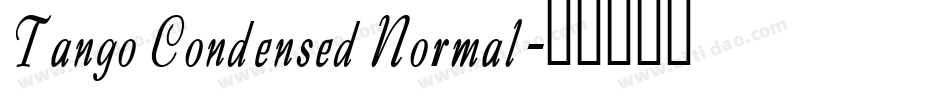 Tango Condensed Normal字体转换